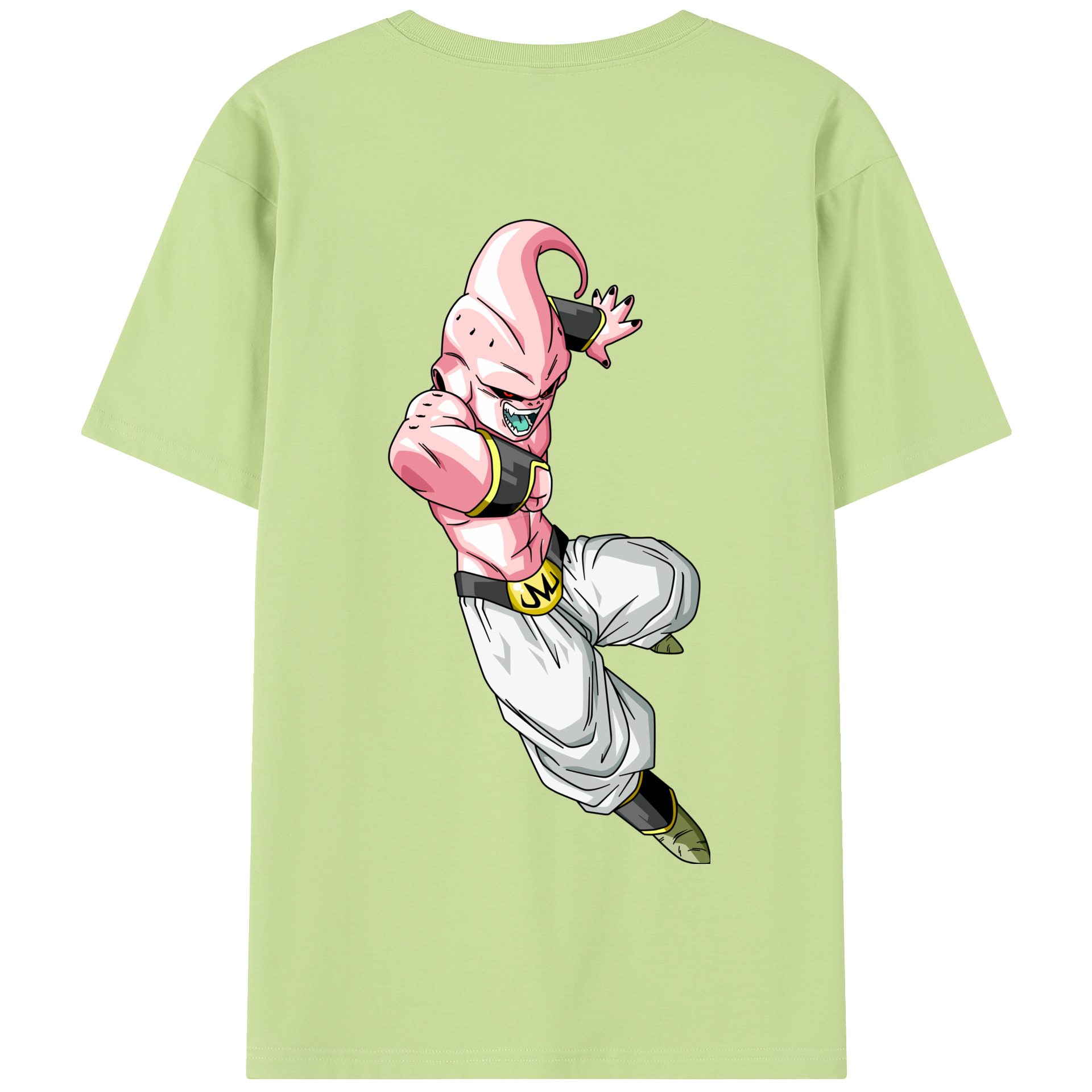（画像用） ドラゴンボール 魔人ブウ DRAGON BALL Majin Buu 綿100％半袖Tシャツ（背面プリント）